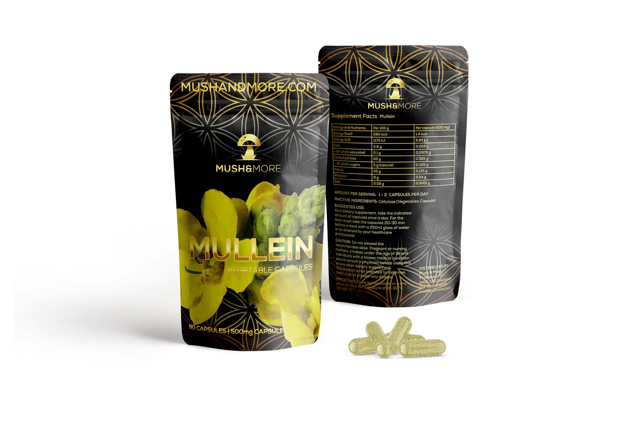 Mullein | Koningskaars | Capsules | 500 Mg | 90 Stuks